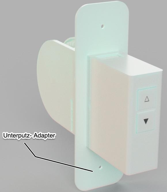 Unterputz Montage — SmartShutter bündig in der Wand